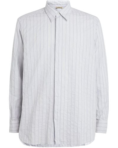 Barena Cotton Striped Shirt - White
