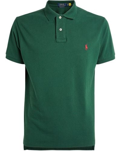 Polo Ralph Lauren Cotton-mesh Polo Shirt - Green
