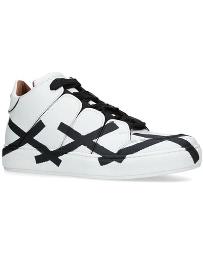 Zegna Cross Midtop Trainers - White