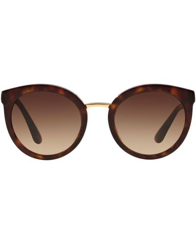 Dolce & Gabbana Dg4268 Round Sunglasses - Brown
