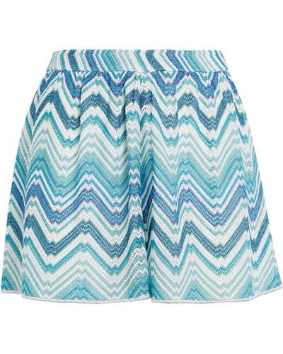 Missoni Zigzag Beach Shorts - Blue
