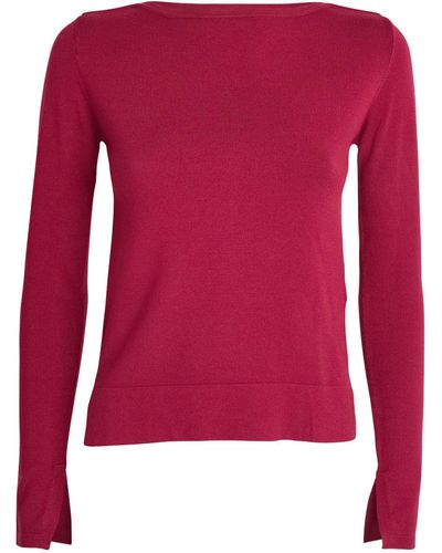 MAX&Co. Boat-neck Jumper - Red