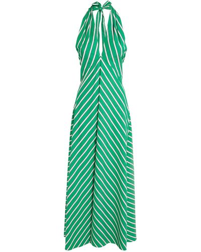 STAND Striped Dawn Maxi Dress - Green