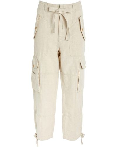 Polo Ralph Lauren Canvas Drawstring Cargo Trousers - Natural