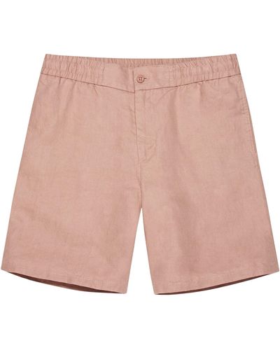 Orlebar Brown Linen Cornell Shorts - Pink