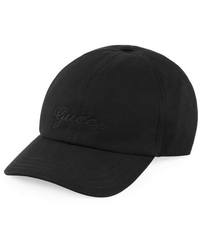 Gucci Embroidered Baseball Cap - Black