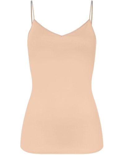 Hanro Cotton Seamless Padded Camisole - Natural