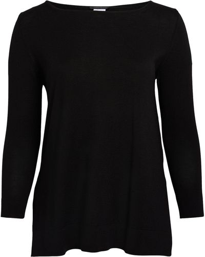 Marina Rinaldi Boat-neck Sweater - Black