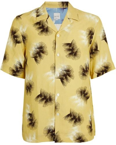 Paul Smith Patterned Short-sleeve Shirt - Yellow