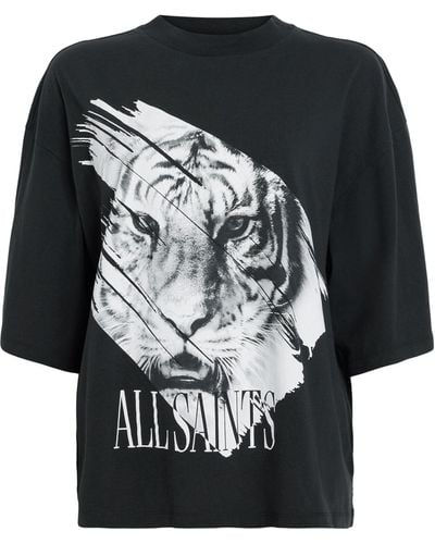 AllSaints Organic Cotton Prowl Amelie T-shirt - Black