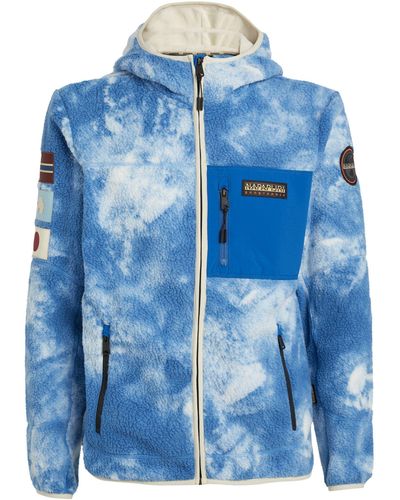 Napapijri Cloud Yupik Fleece Hoodie - Blue