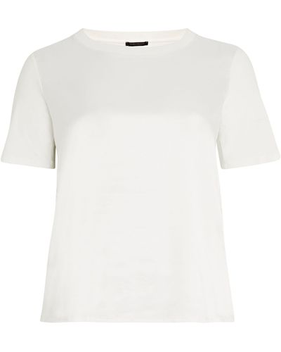 Marina Rinaldi Satin T-shirt - White