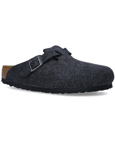 Birkenstock Wool Boston Sandals - Gray