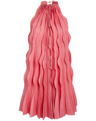 Cult Gaia Pleated Marla Mini Dress - Pink