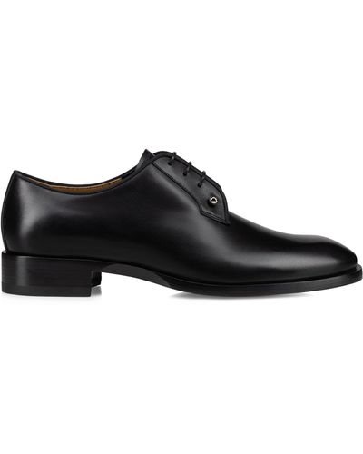 Christian Louboutin Chambeliss Leather Derby Shoes - Black