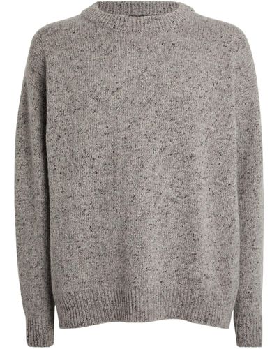 Begg x Co Cashmere Crew-neck Sweater - Gray