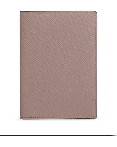 Smythson Panama Leather Passport Cover - Brown