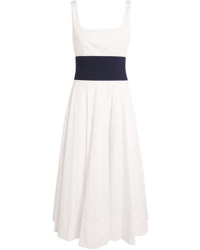 STAND Rig Midi Dress - White