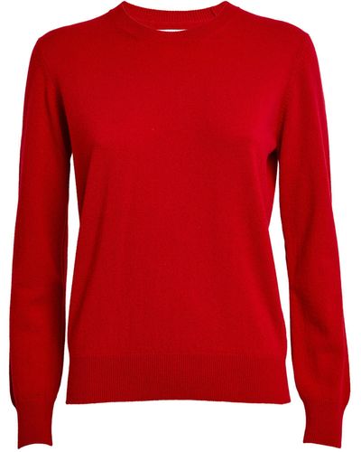 Harrods Cashmere Crew-neck Sweater - Red