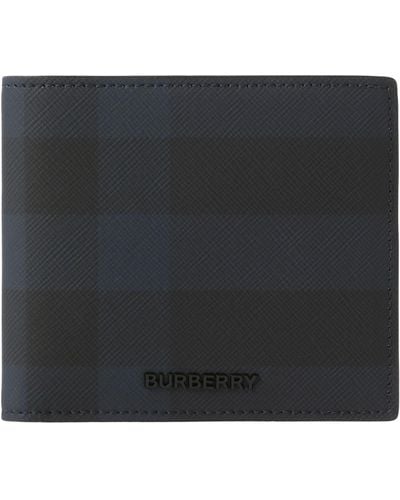 Burberry Check Bifold Wallet - Black
