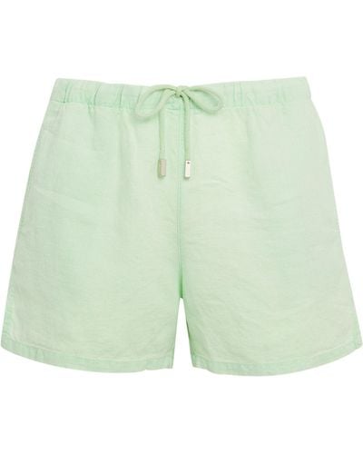 Vilebrequin Linen Drawstring Shorts - Green