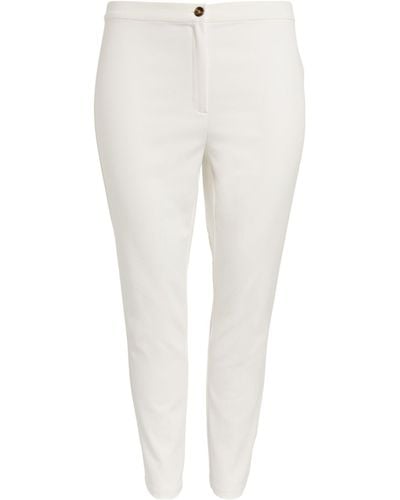 Marina Rinaldi Slim Tailored Pants - White
