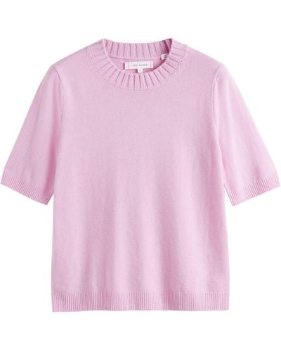 Chinti & Parker Wool-cashmere T-shirt - Pink