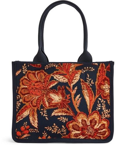 Zimmermann Small Jacquard Floral Tote Bag - Red