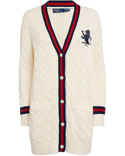 Polo Ralph Lauren Cable-knit Cricket Cardigan - Natural
