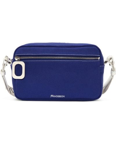 JW Anderson Small Canvas Puller Camera Bag - Blue