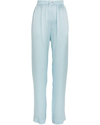 Alexander Wang Silk Cut-out Pants - Blue