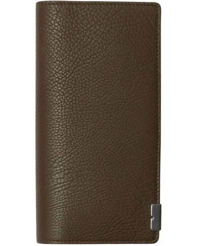 Burberry Grained Leather B-cut Continental Wallet - Green