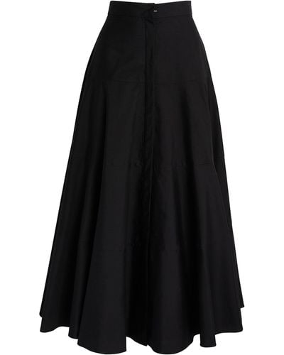 Max Mara Panelled Maxi Skirt - Black