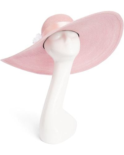 Maison Michel X Ascot Kiki Veil Hat - Pink