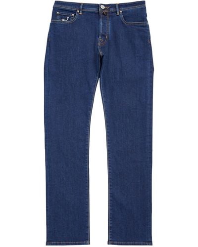 Jacob Cohen White Diamond Bard Mid-wash Jeans - Blue
