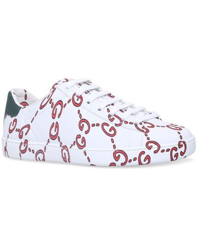Gucci New Ace G Ghost Trainers - Red