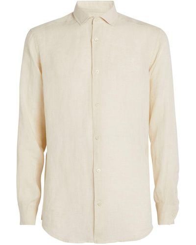 Frescobol Carioca Linen Antonio Shirt - White