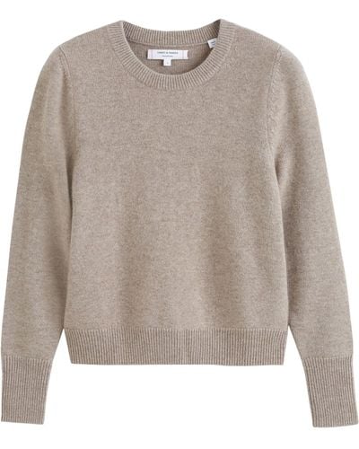 Chinti & Parker Cashmere Cropped Sweater - Gray