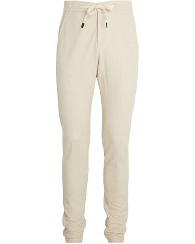 Marco Pescarolo Silk-cashmere Drawstring Trousers - Natural
