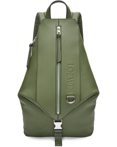 Loewe Convertible Backpack - Green