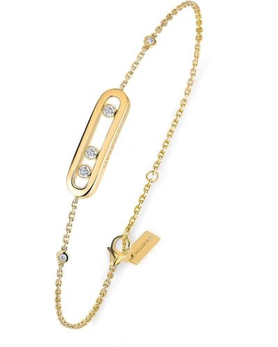 Messika Yellow Gold And Diamond Move Classique Bracelet - Metallic
