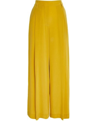 Camilla & Marc Silk Seren Trousers - Yellow