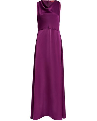 MAX&Co. Satin Maxi Dress - Purple
