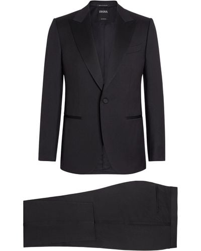 Zegna Wool 2-piece Multiseaon Evening Suit - Black