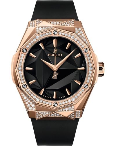Hublot King Gold And Diamond Classic Fusion Orlinski Watch 40mm - Black