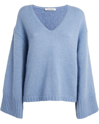 By Malene Birger Wool-blend Cimone Sweater - Blue