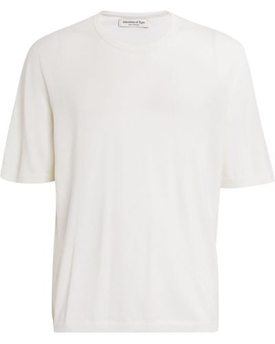 Johnstons of Elgin Merino Wool T-shirt - White