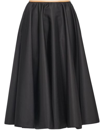 Prada Re-nylon Midi Skirt - Black