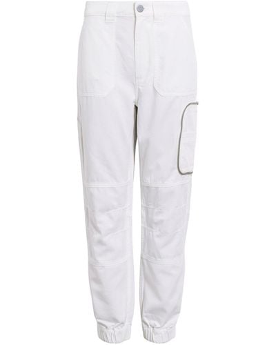AllSaints Cuffed Florence Cargo Trousers - White