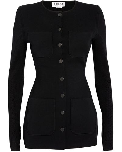 Victoria Beckham Longline Body Blazer - Black